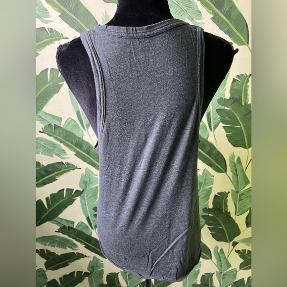 Offline by Aerie Real Soft Scoop Neck Tank Top Charcoal Gray Size S - Picture 4 of 5